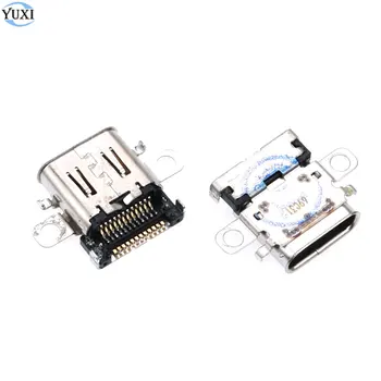 

YuXi 2pcs Charging Port Socket Power Connector Type-C Charger Socket replacement for Nintend Switch NS Console