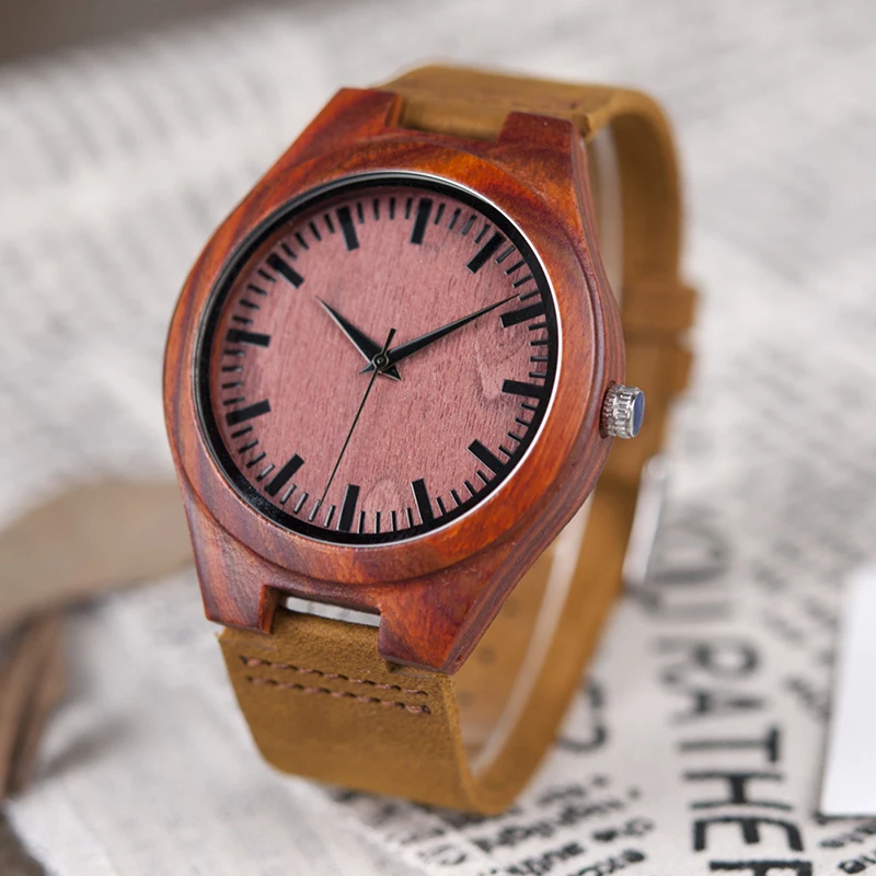 BOBO BIRD V-L15 Rose Wood Watch Mens Simple Gift Item Japan 2035 Movement Quartz Watch for Male New Arrival 2018