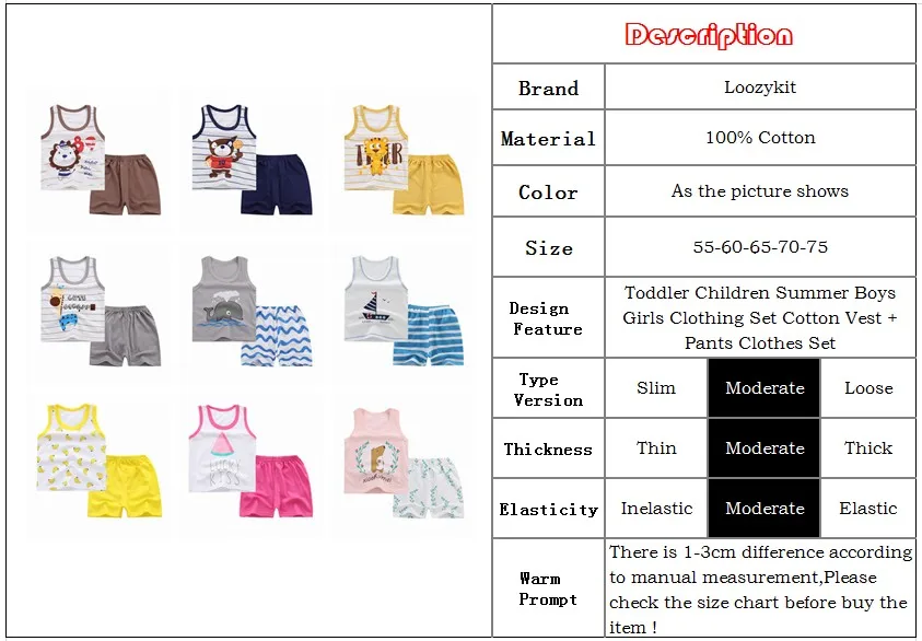 Loozykit/комплект летней одежды для маленьких мальчиков и девочек; детские спортивные костюмы; хлопковое нижнее белье+ штаны; комплект одежды