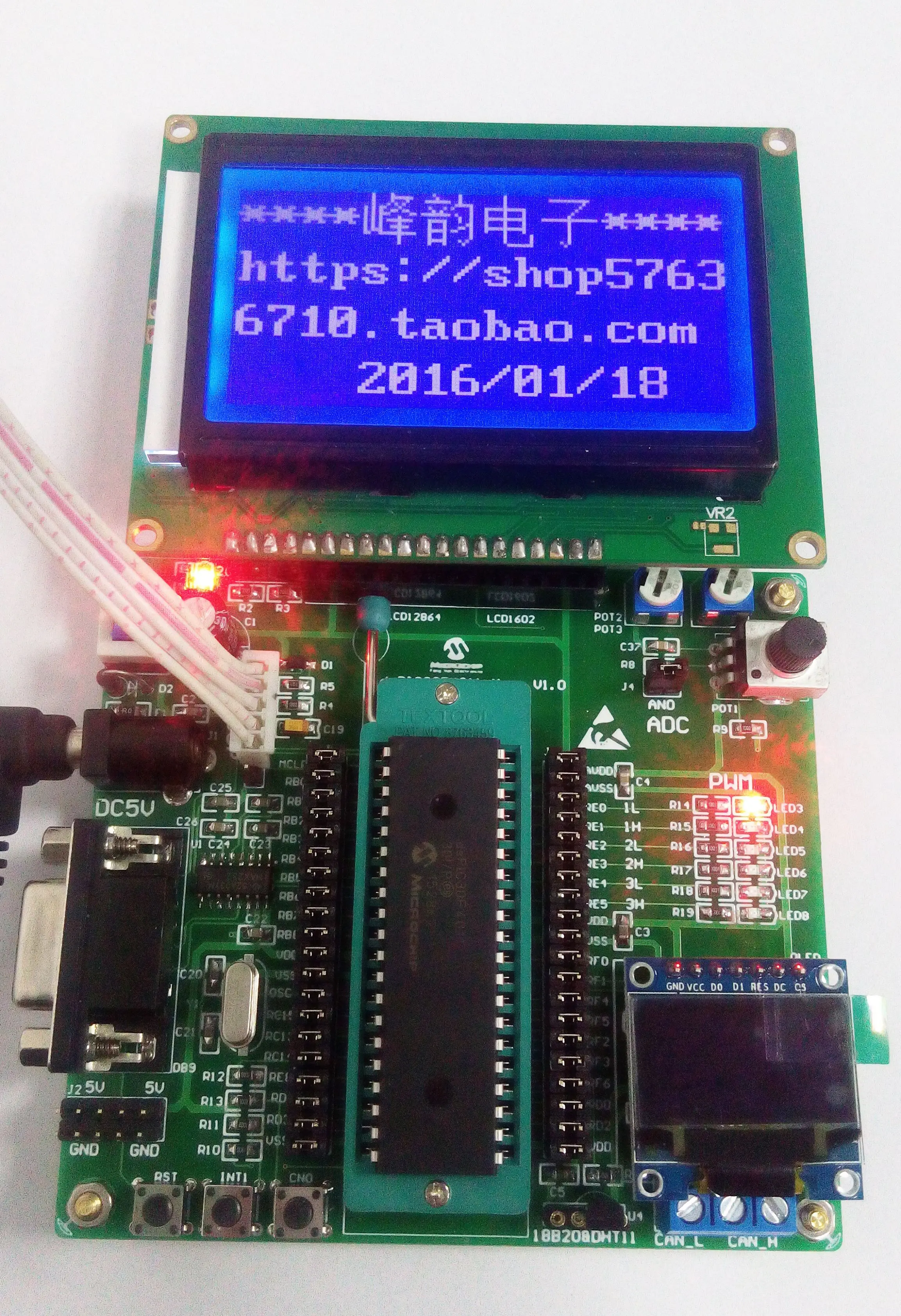 DsPIC Development Board DsPIC Experimental Board DSP System Board ...