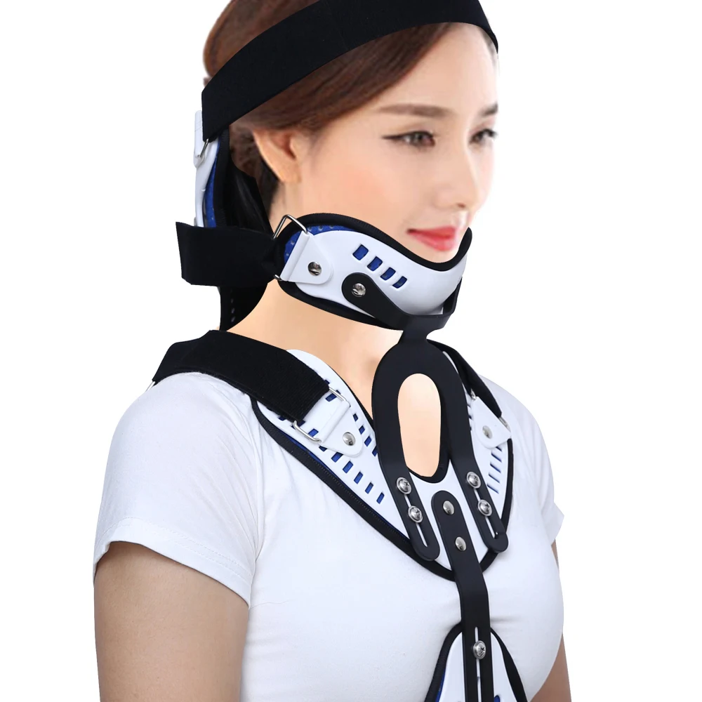 Medical Head Neck Chest Orthosis Adjustable Cervical Thoracic Orthosis