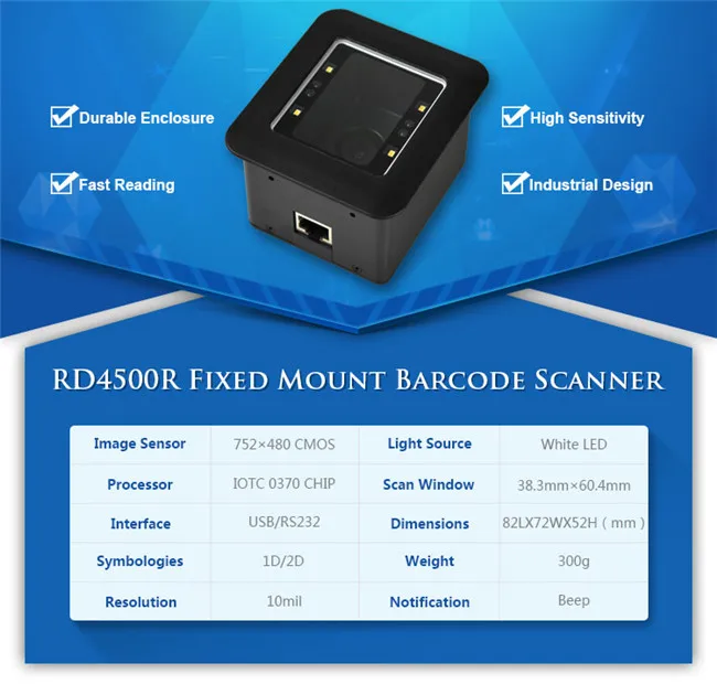 LV4500R 2D Barcode Scanner Module 1