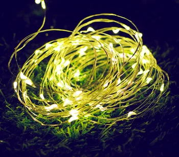 

Christmas 10m 100 LED String Light, Copper Wire LED strip with battery, For Wedding, Party, Suitable for Indoors or Outdoors