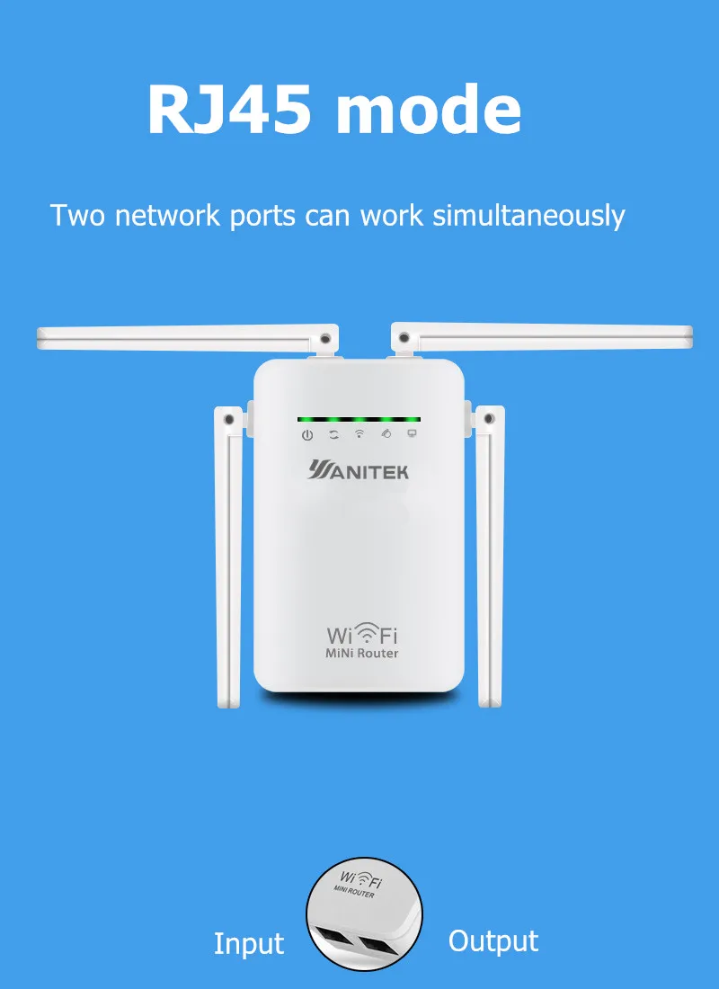 Мини беспроводной Wi fi Ретранслятор Extender 300 Мбит/с усилитель WiFi 802.11N/B/G усилитель Reapeter точка доступа