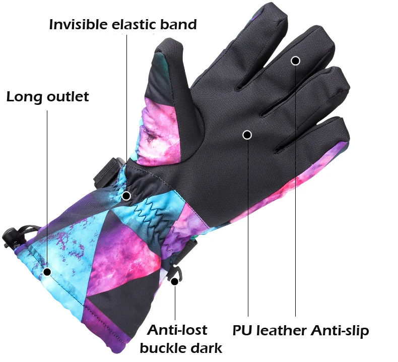 Cena Mężczyźni kobiety Chidren Kids rękawice narciarskie rękawice snowboardowe motocyklowe zimowe narciarstwo wspinacka rękawice rowerowe wodoodporne rękawice śnieżne