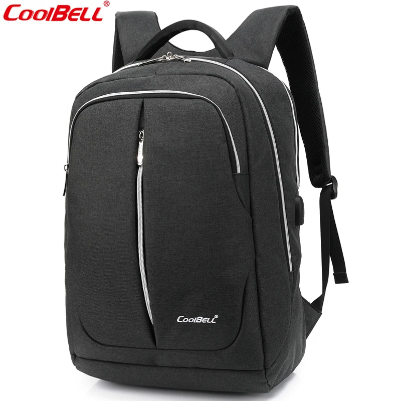

CoolBell 15.6 Inch Backpack With USB Charging Port Multi-functional Business Travel Bag Waterproof Laptop Computer Rucksack