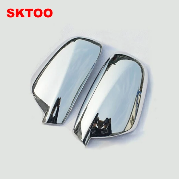 SKTOO для 2004-2012 peugeot 307 CC SW 407 дверь боковое крыло зеркало хромированная крышка заднего вида крышка аксессуары 2 шт. в комплекте автомобиля Stying