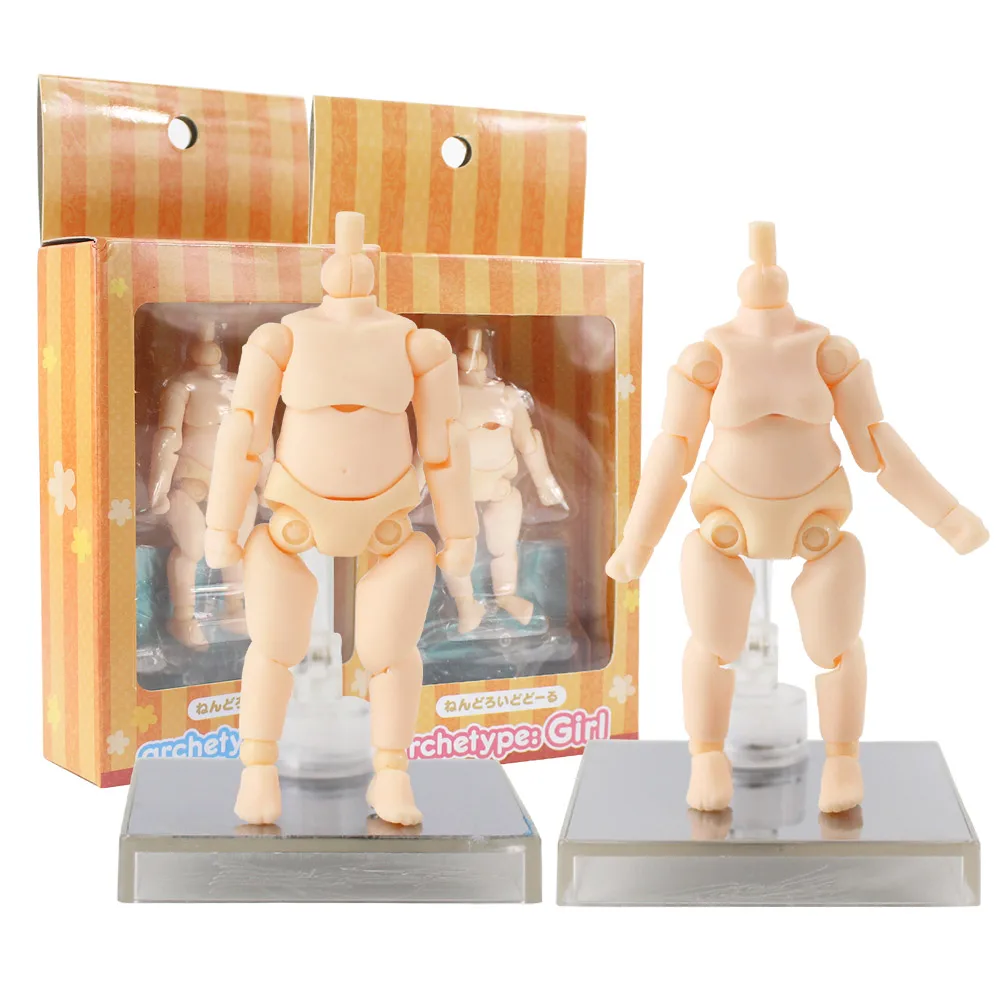 

9cm Nendoroid Body Doll Archetype Boy Archetype Girl Toy Movable Figurine PVC Action Figure Collection Model Toys