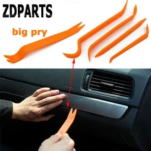 ZDPARTS 4 PC Para Audi A3 A4 A6 C5 C6 Q5 VW Passat B6 B7 B8 B5 B6 B7 Golf 4 7 6 T5 T4 Polo Porta De Áudio Do Carro Ferramenta de Remoção acessórios(China)