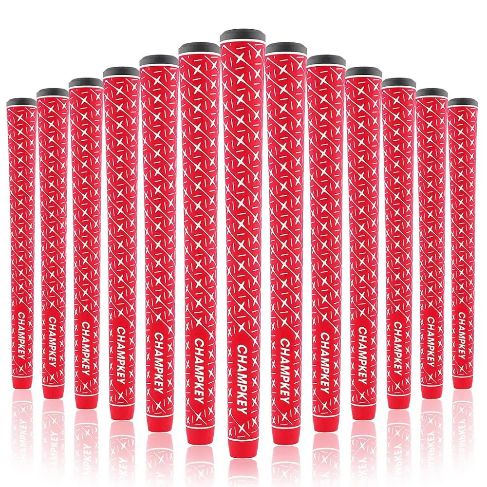 New 13PCS/Set Champkey X-Grip Six Colors Rubber Golf Grips Midsize- Super Stability Golf Club Grips Free Shipping