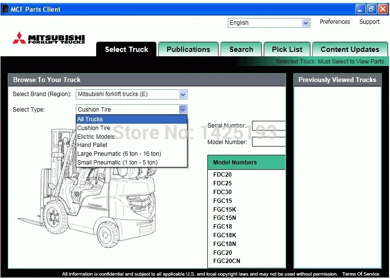 

ForkLift Trucks 2017 (MCFE) For Mitsubishi