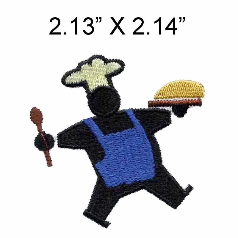 

Cooking kiss the cook patch 2.13" wide / Chef at Work/Gourmet/paste patch