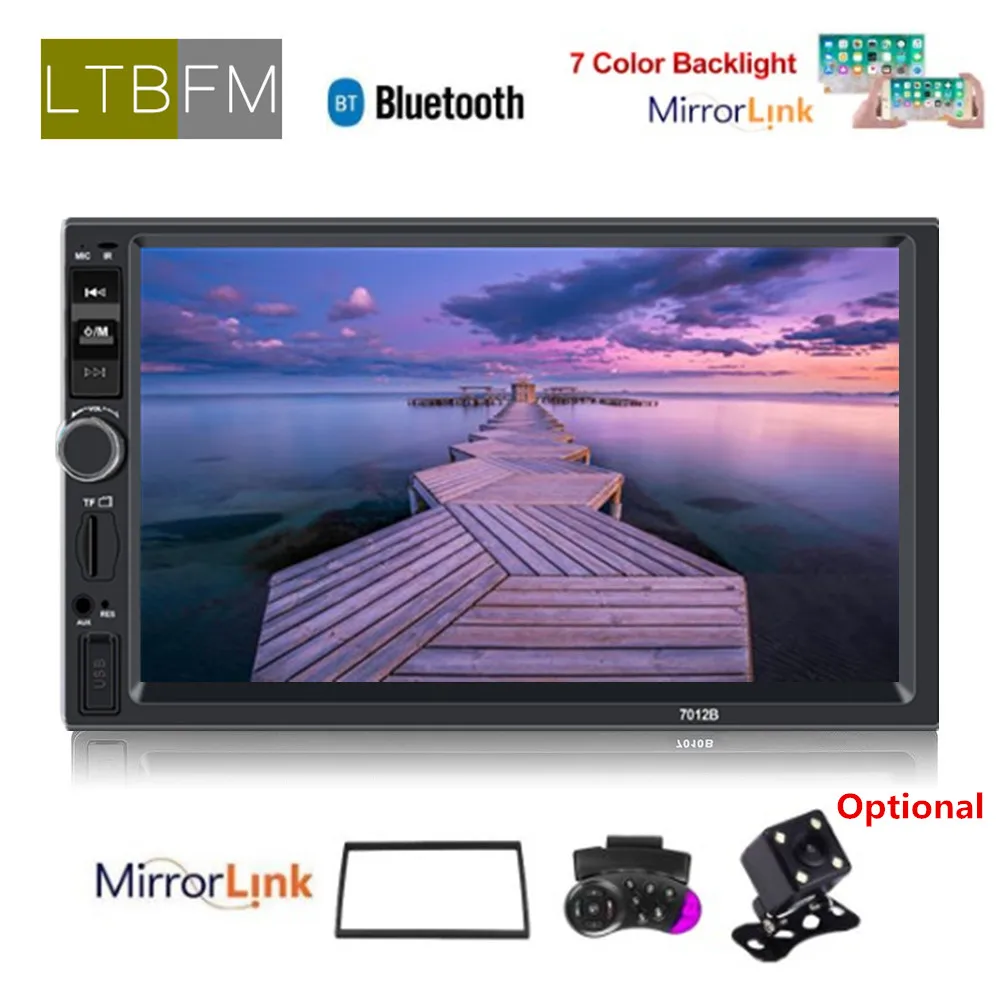 

LTBFM Radio Car 7012B 2 Din 7" Touch Multimedia Radio MP5 player Universal with Remote Control auto radio Bluetooth Mirror Link