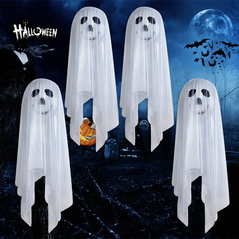 

1 set Halloween Skull Latex Balloons Mesh Cover Ghost Festival Balloon Sets Horror Decoration Party Supplies Kids Halloween