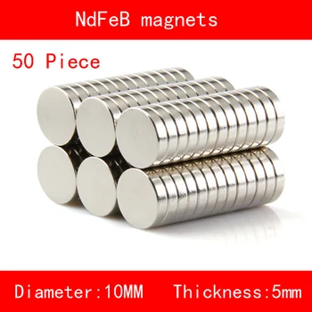 

50PCS diameter 10mm Thickness 5mm n35 Rare Earth strong NdFeB Neodymium Magnet