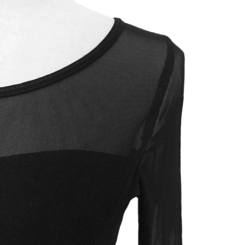 2017 Sexy Women Bandage Jumpsuit Mesh Lace O Neck Long Sleeve Catsuit Club Bodycon Short Rompers Bodysuit Semi Sheer Outfits