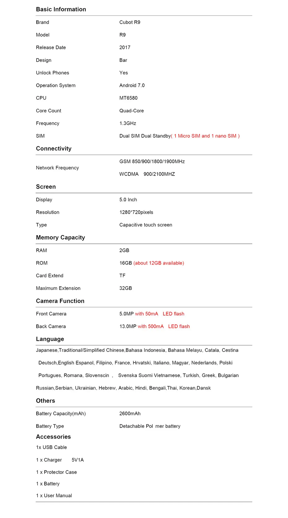 R9-specification
