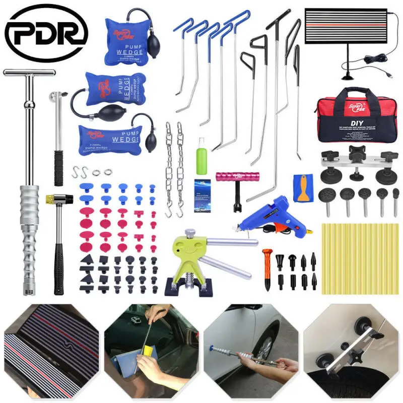 PDR нажимные стержни вытягиватель вмятин безболезненный град Ремонт Инструменты для удаления наборы PDR инструменты комплект для ремонта вмятины инструмент вмятин для автомобилей