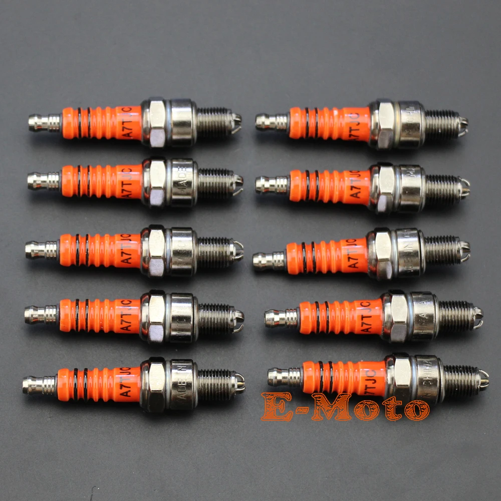 10 x Scooter GY6 50cc 150cc High Performance Spark Plug A7TC A7TJC 3