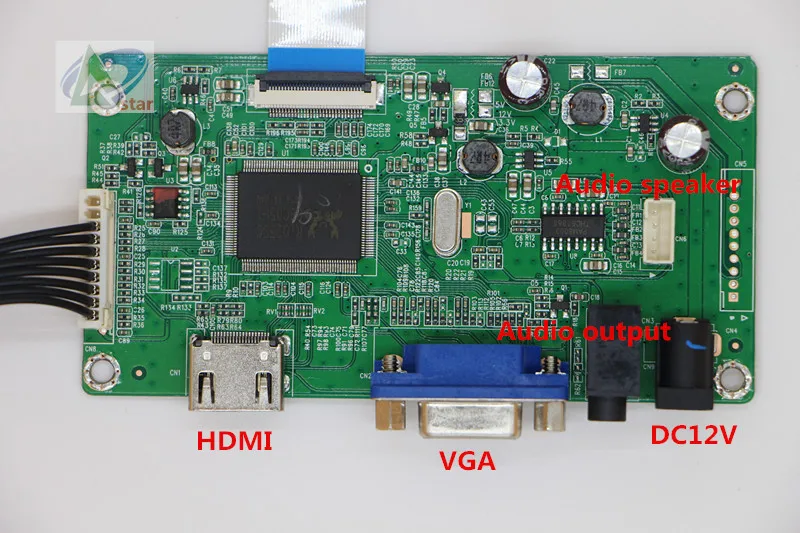 

HDMI+VGA+AUDIO Signal Controller Board 10.1"-17.3" LCD EDP Controller Board 30Pin needle laptop LCD controller board