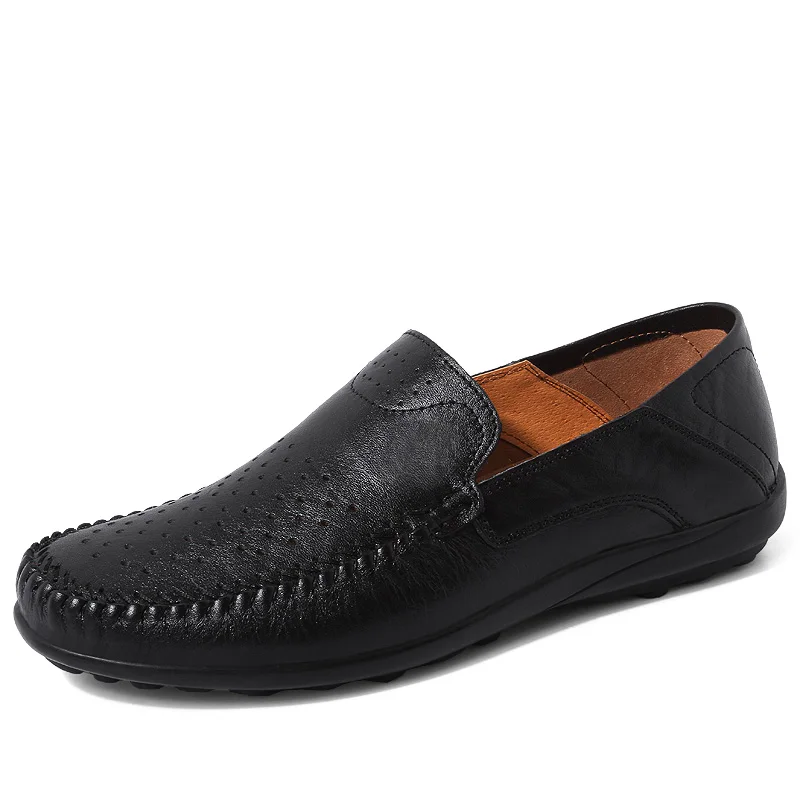 Season Chaussures black Chaussure Respirant Season 38 De Season Véritable Plate Four Cuir 46 red Slip dark Automne on Black Homme Mocassins Casual En forme Mode Pour red Hollow Taille 2018 Hommes Hollow Nouveau Brown Hollow dark ZSqRCI