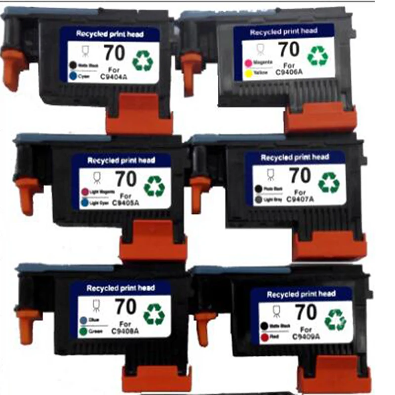 

JIANYINGCHEN remanufactured printhead replacement for HP 70 use for DesignJet Z2100 Z3100 B8850 B9180 (6 pieces/lot)