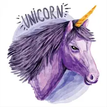 Laeacco Baby Drawing Unicorn Birthday Party Wallpaper Banner Child Photography Backdrops Photographic Backgrounds Photo Studio
