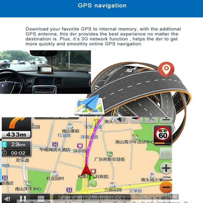 Fonwoon 7 "Android 3G Автомобильная камера GPS навигация Bluetooth Wifi Автомобильный
