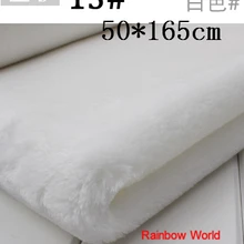 13# белый высота 8 мм Minky флисовый плюшевый искусственный мех с бархатным узором флисовая ткань для DIY шитья мягкая игрушка домашняя Подушка для сна для домашних животных(50*165 см