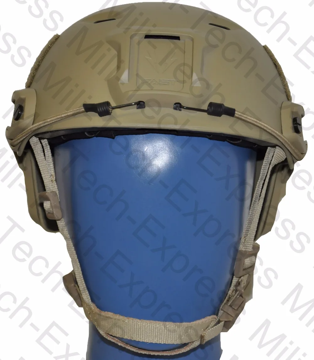 

MILITECH FAST TAN BJ High Cut Style Vented Airsoft Tactical Helmet Ops Core Style Base Jump Training Helmet Air Soft Helmet