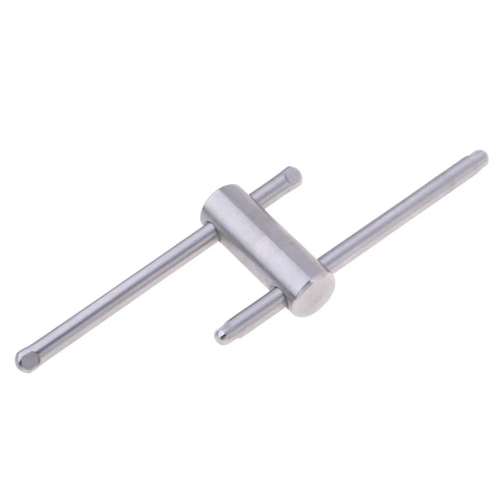 Stainless Steel Pool Snooker Billiards Round Cue Tip Shaper Press Shape Tool-Flat