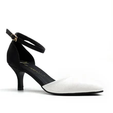 New women pumps Pointed toe Sexy 6cm Thin heel shoes PU buckle strap mouth Shallow mouth High heeled shoes Free shipping