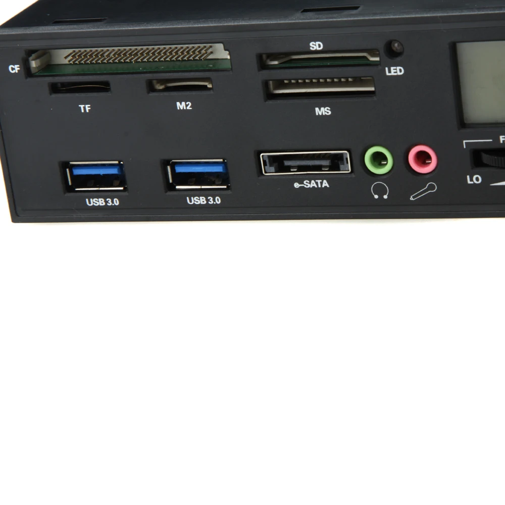 USB 3,0 кард-ридер e-SATA 5,2" все-в-1 pc приборная панель многофункциональная Передняя панель кард-ридер I/O порты для компьютера рабочего стола