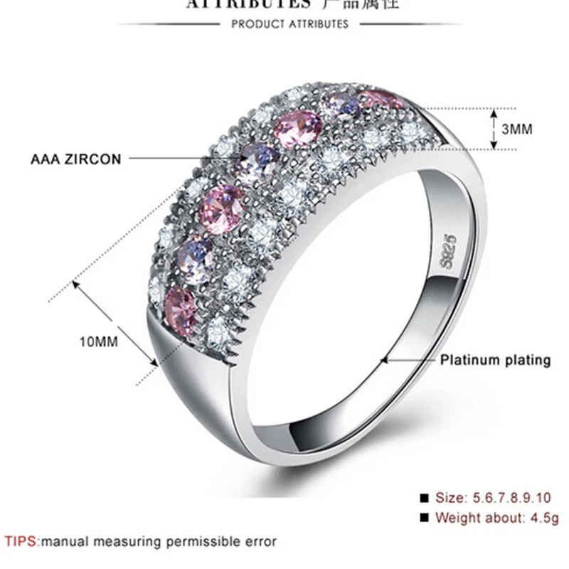 Роскошное женское кольцо из серебра 925 пробы, набор для невесты, высокое качество, Серебряное ювелирное изделие, винтажные Свадебные Кольца для женщин, подарки для девушки