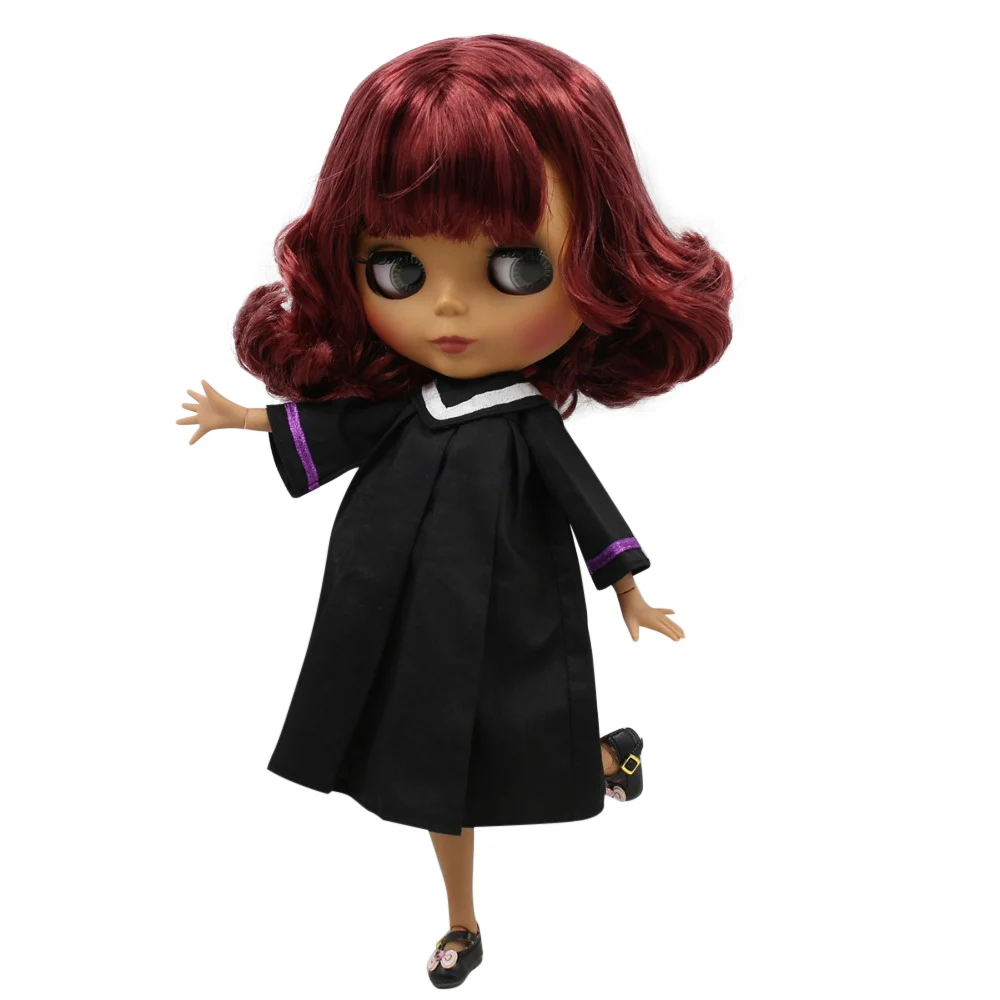 Ледяной DBS Blyth кукольные 1/6 bjd шарнирное тело темной кожи матовый уход за кожей