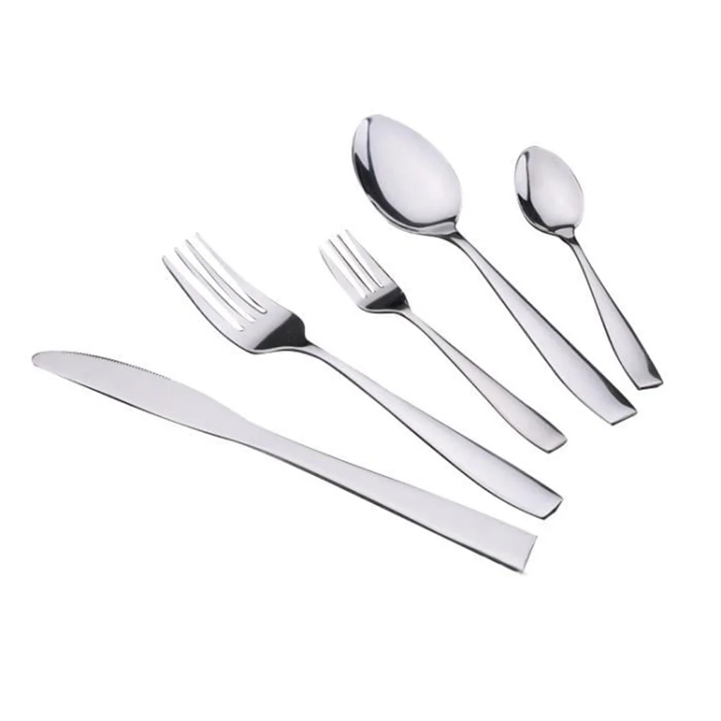 

5pcs/set Stainless Steel Forks Cutter Set Tea Coffee Dinnerware Tableware Cake Dessert Cutlery Kit