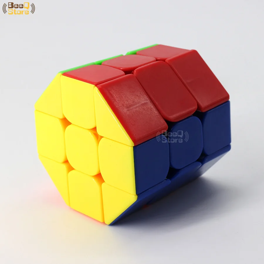 Octagon цилиндр Magic Cube Stickerless Твист Головоломка Куб 3x3 странно форма Cubo Magico образование игрушки для детей