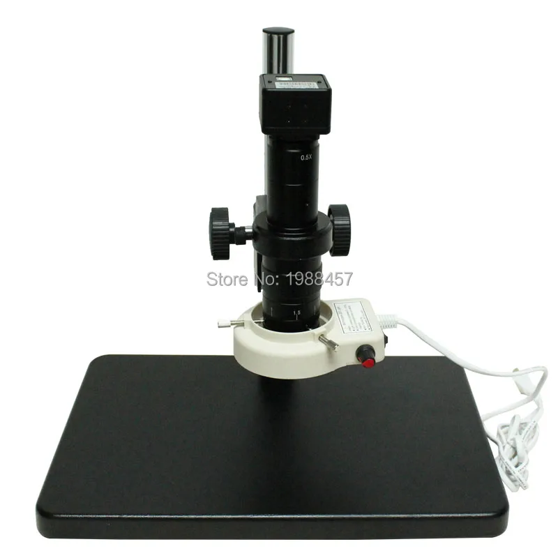 

2.0MP Digital Industry Microscope Camera USB Video Output+10X-180X C-mount Lens+56 LED Ring Light+Adjustable Holder