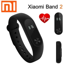Original Xiaomi Mi Band 2 Smart Wristband Bracelet All Compatible Miband OLED Touchpad Sleep Monitor Heart Rate Global Version