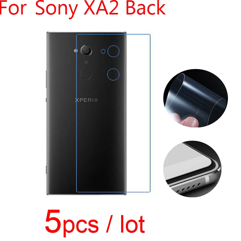

5pcs Screen Protector Foil Clear/Matte/Nano Anti-Exposion Protective Films for Sony Xperia XA2 Ultra/XA1 Ultra Back Guard Cover