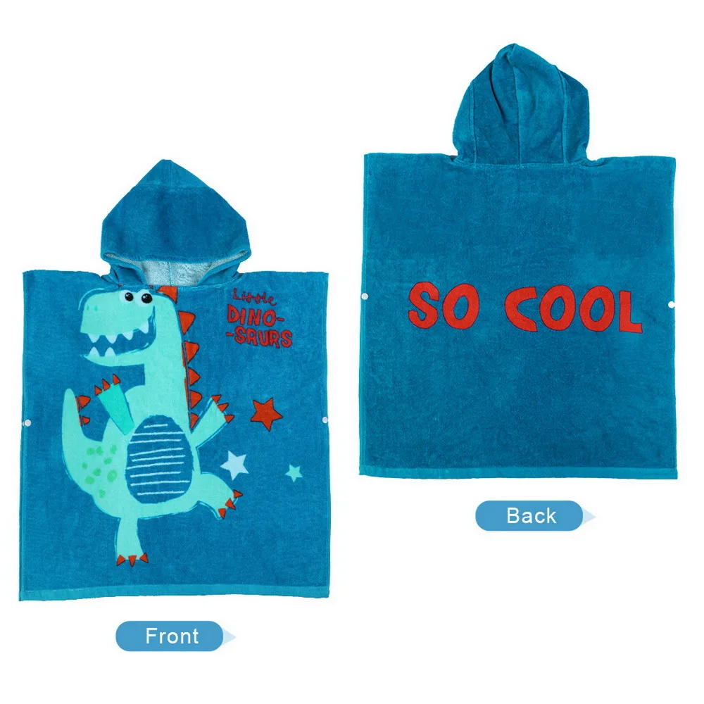 DIDIHOU/пляжное банное полотенце с капюшоном для маленьких мальчиков, детское мягкое купальное пальто с рисунком для бассейна, пончо, накидка для детей, От 1 до 12 лет