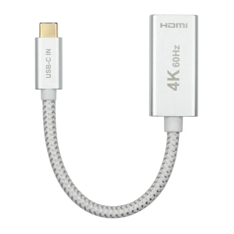 Адаптер USB C HDMI 4K @ 60 Гц адаптер 3 1 Type для MacBook Pro 2018/2017 iPad 2018 Surface Book 2 Dell XPS|Кабели VGA| |