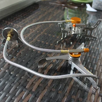 

Outdoor Camping Stainless Steel & Aluminum Alloy Stove Adapter Lengthened Link Adaptor Nozzle Gas Bottle Outdoor Stove Outdoor