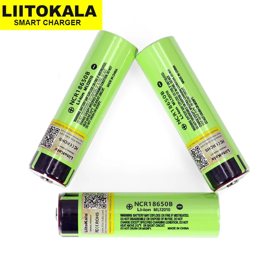 Liitokala новая Оригинальная NCR18650B 3,7 V 3400mAh 18650 перезаряжаемая литиевая батарея для фонарика+ DIY остроконечная