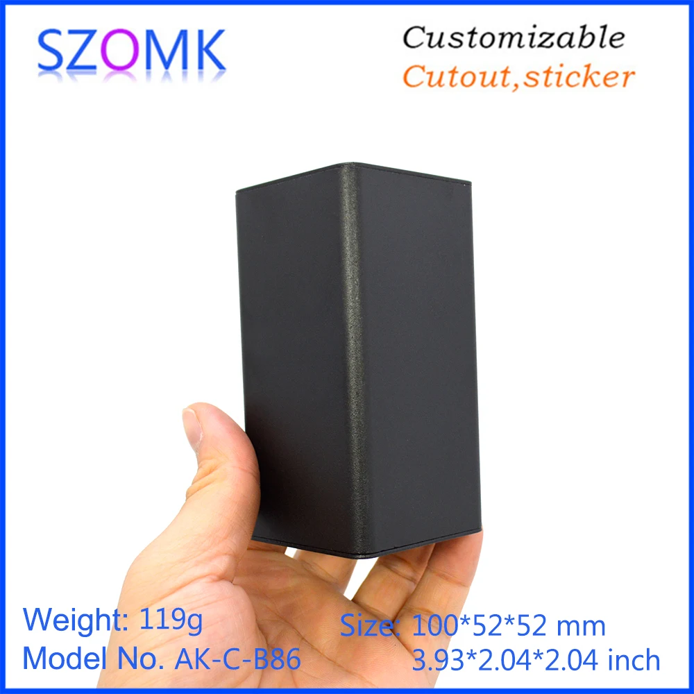 szomk aluminum enclosure for electronics device housing for pcb design audio aluminum control box enclosure casing (10)