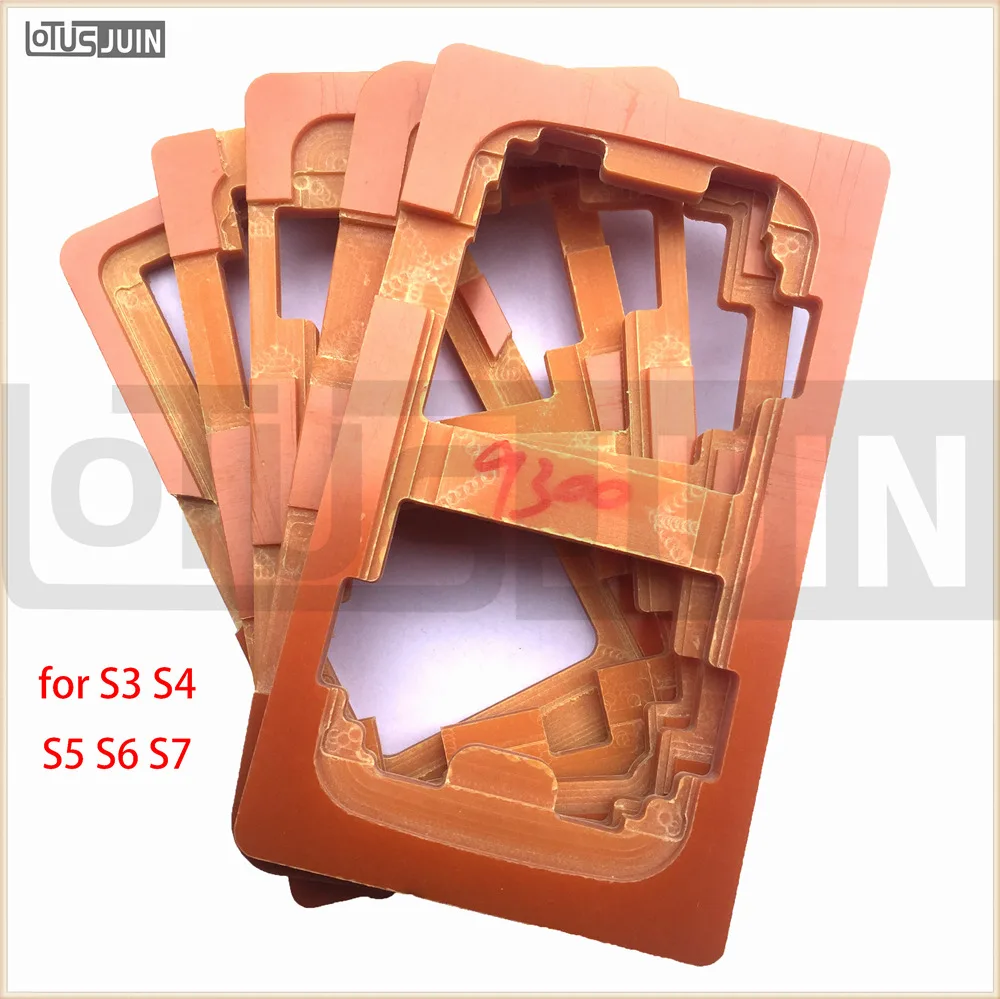 5pcs/set Glue Mould LCD screen glass Mold Holder for samsung S3 S4 S5 S6 S7 oca mold for galaxy for g930 g920 g900 i9500 i9300