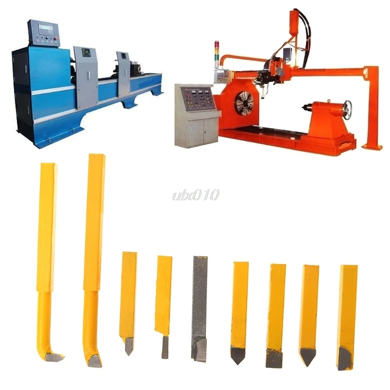 

9Pcs 8x8mm Carbide Tipped Lathe Metal Cutter Bit Cutting Tool Set Turning Boring Drop ship