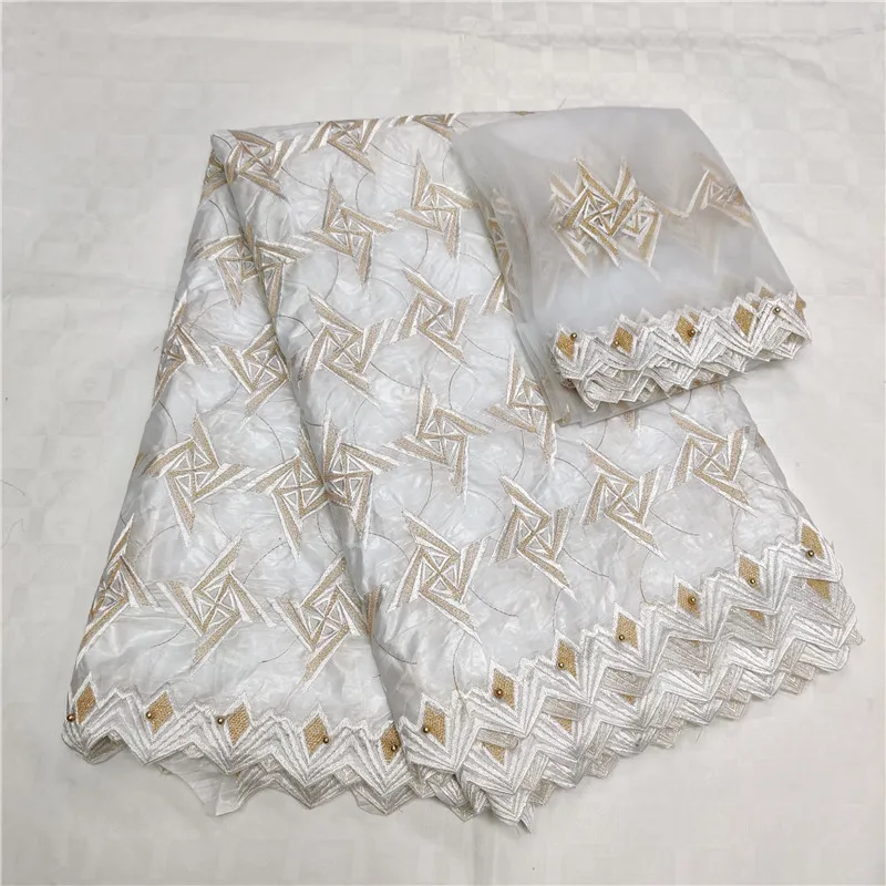 

2019 New arrival african bazin riche fabric with beads cord lace fabric guinea brocade fabric for wedding 14L061401