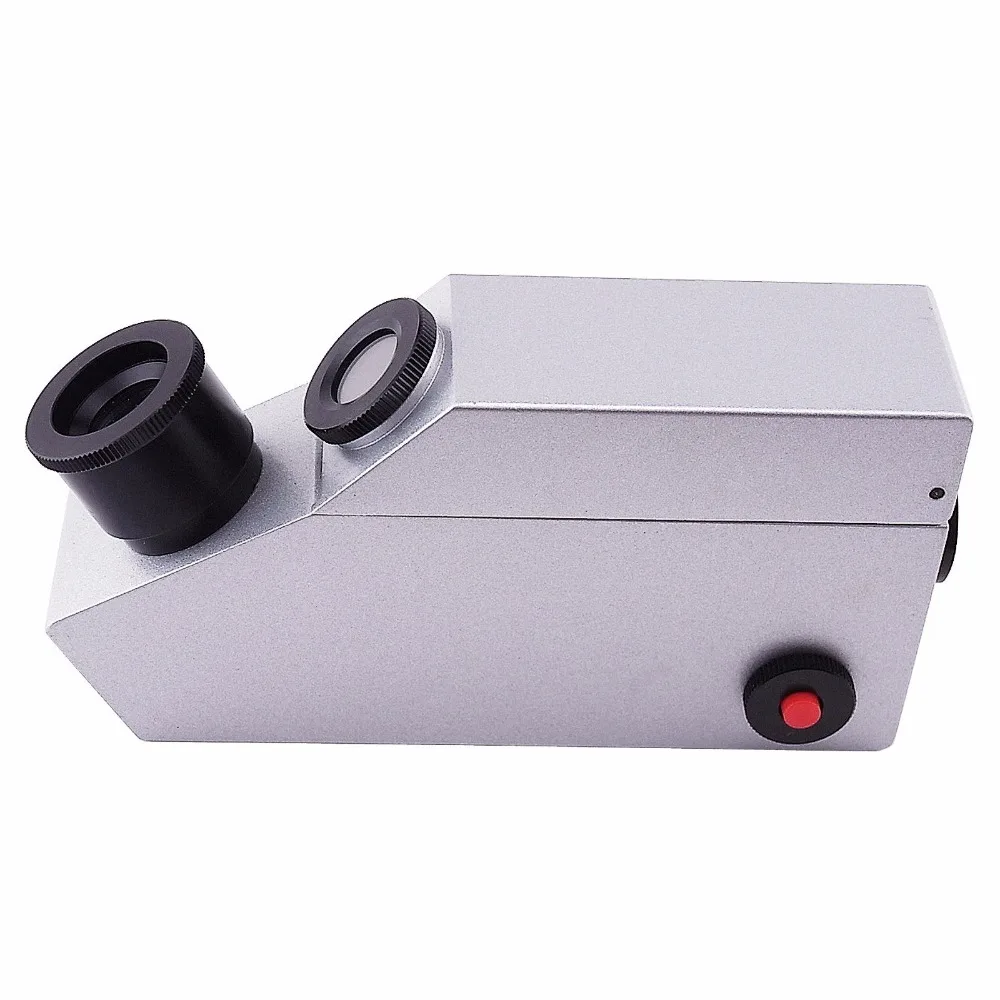 Gem Gemstone Gemology Refractometer w/ built-in LED & external Light Source Index Oil Polarizing Filter 1.30~1.81 RI range |