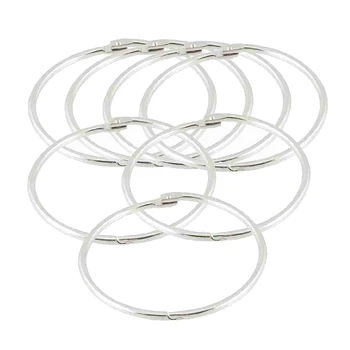 

7 Pcs Metal 3.3 inch Loose Leaf Rings Binder Key rings for Scrapbooking Book